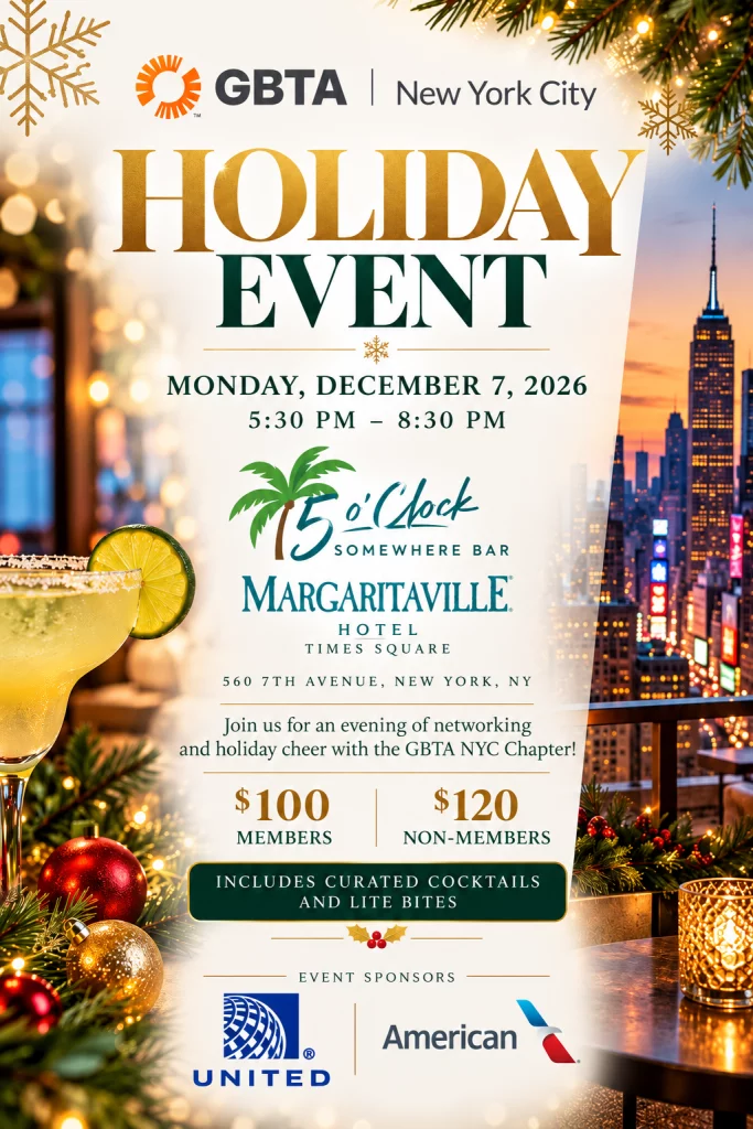gbta nyc holiday event invitation