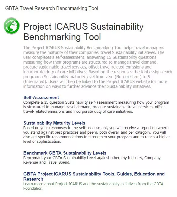 Join GBTA Task Force to Update Sustainability Benchmarking Tool